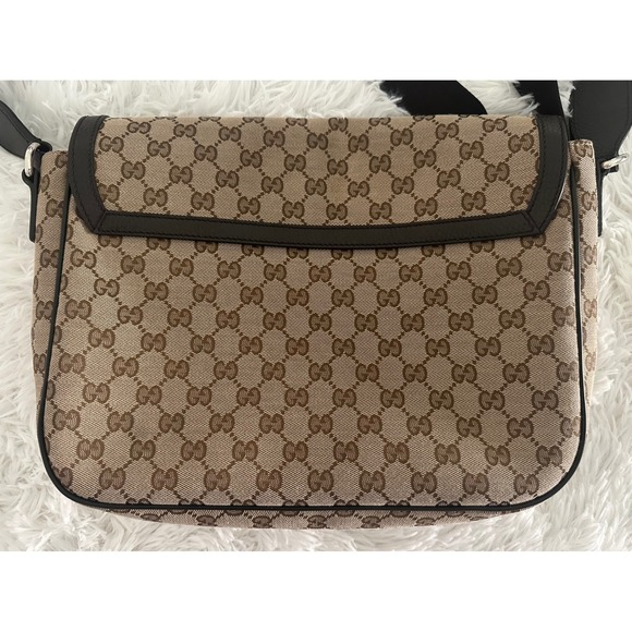 Gucci GG 449171 canvas flap messenger bag - Picture 5 of 16